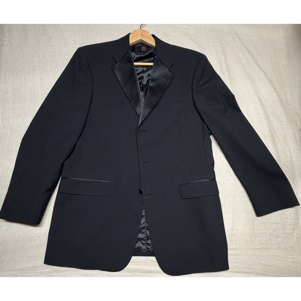 Tommy Hilfiger 42L Formal Jacket – Union‎ Made – Satin Notch Lapel